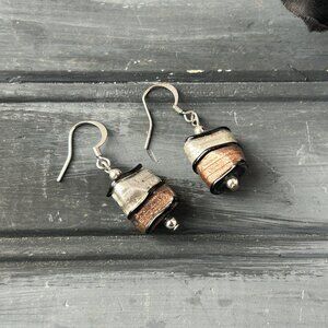 Silver + Copper Earrings